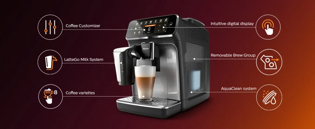 Philips LatteGo 4300 features